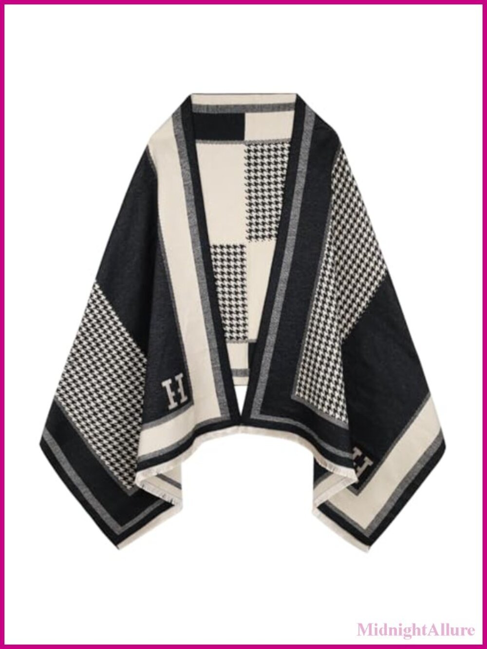 Silky Pashmina Shawl Wrap Women's Evening Blanket Poncho Cape